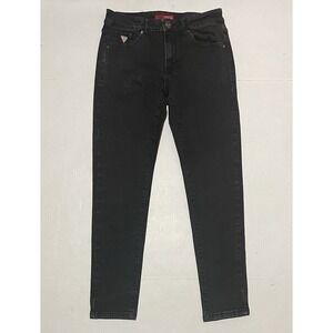Guess Los Angeles Jeans Mens Size 30 X 28 Black Medium Rise Skinny Fit
